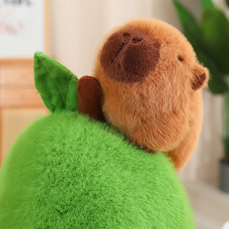 Creative Toys Cute Apple Pig Avocado Capybara Plush Toy Pillow Accompanying Doll Home Decoration Girls Birthday Holiday Gift